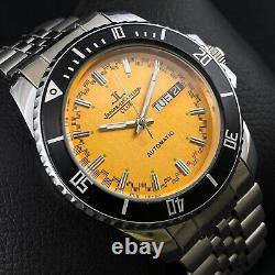 Vintage Swiss Jaeger LeCoultre Club Automatic Day Date Men's Wrist Watch FL06