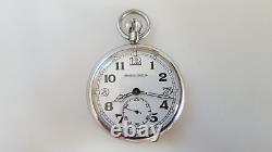 Vintage Swiss Jaeger-lecoultre Calibre 467/2 Manual Wind Open Face Pocket Watch