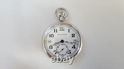 Vintage Swiss Jaeger-lecoultre Calibre 467/2 Manual Wind Open Face Pocket Watch