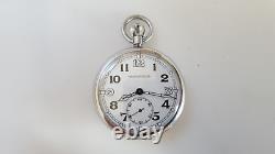 Vintage Swiss Jaeger-lecoultre Calibre 467/2 Manual Wind Open Face Pocket Watch