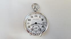 Vintage Swiss Jaeger-lecoultre Calibre 467/2 Manual Wind Open Face Pocket Watch