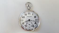 Vintage Swiss Jaeger-lecoultre Calibre 467/2 Manual Wind Open Face Pocket Watch