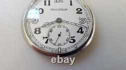 Vintage Swiss Jaeger-lecoultre Calibre 467/2 Manual Wind Open Face Pocket Watch