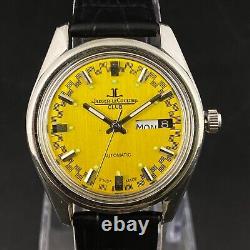 Vintage Swiss Made Jaeger Automatic Day Date Men's Wrist Watch JL22