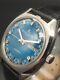 Vintage Swiss Jaeger Le Coultre Automatic Date Men's Wrist Watch-ocean Blue Dial