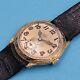 Vintage Lecoultre 1940s Men's Watch 14k Gold Case Excellent Running Condition