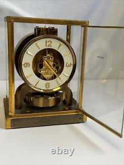 Vtg LeCoultre ATMOS 526-5 Swiss Perpetual Motion CLOCK & Box/Case Read Descrip