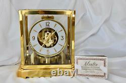 Working JAEGER LECOULTRE Atmos Clock 15 Jewels Brass Swiss Made Model 528-8