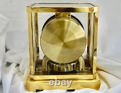 Working JAEGER LECOULTRE Atmos Clock 15 Jewels Brass Swiss Made Model 528-8