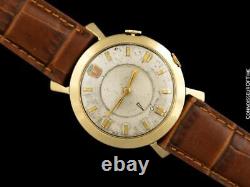 1955 Jaeger-lecoultre Memovox Vintage Mens Wrist Alarme, 10k Gold Filled Ford