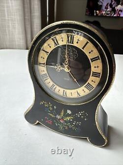 Horloge de bureau / pendule de cheminée vintage Jaeger-LeCoultre avec alarme musicale