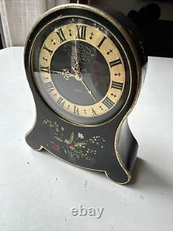 Horloge de bureau / pendule de cheminée vintage Jaeger-LeCoultre avec alarme musicale