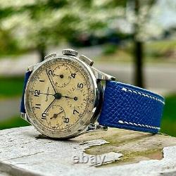 Jaeger 1940s Vintage Manual Wind Cal. 285 Tricompax Chronographe