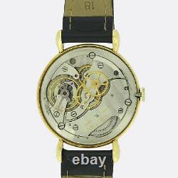 Jaeger Le-coultre Montre Or Vintage 1950s Wristwatch Manuel 18ct Or Jaune
