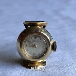 Jaeger-lecoultre? Vintage Lecoultre Ring Watch En 14k Gold Antique Taille 7