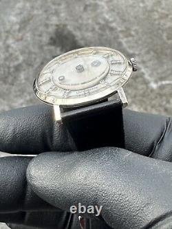 LeCoultre Galaxy Diamond Mystery Dial Montre Vintage à remontage manuel en or blanc 14 carats