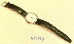 LeCoultre Gold 10K Bumper RARE Vintage des années 1950 Pré-Jaeger LeCoultre