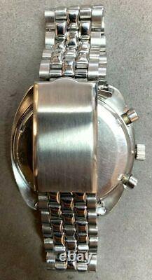 Lecoultre Vintage Chronographe E2647 Acier Manuel 38.5mm Montres Gris Vente As-is
