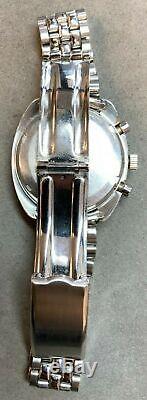 Lecoultre Vintage Chronographe E2647 Acier Manuel 38.5mm Montres Gris Vente As-is