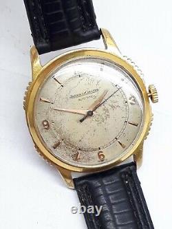 MONTRE-BRACELET AUTOMATIQUE VINTAGE JAEGER LeCOULTRE BUMPER CAL 476 POUR HOMME, SUISSE, RARE