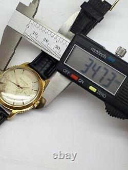 MONTRE-BRACELET AUTOMATIQUE VINTAGE JAEGER LeCOULTRE BUMPER CAL 476 POUR HOMME, SUISSE, RARE