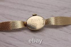 Montre Bracelet Vintage c. 1970's pour Femmes LeCoultre en Or Jaune 14k c. 845