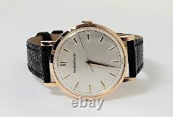 Montre à remontage JAEGER-LeCOULTRE en or rose Vintage 18 carats vers 1950 Cal P449 / 4G EXLNT