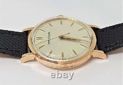 Montre à remontage JAEGER-LeCOULTRE en or rose Vintage 18 carats vers 1950 Cal P449 / 4G EXLNT