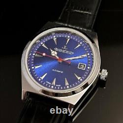 Montre ancienne Jaeger-LeCoultre Chrono bleu suisse vintage