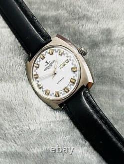 Montre-bracelet authentique pour homme Vintage Jaeger Lecoultre Club Automatic Day Date