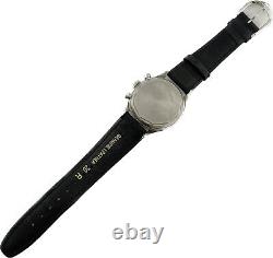Montre-bracelet chronographe pour hommes Vintage LeCoultre Valjoux 72 en acier inoxydable suisse
