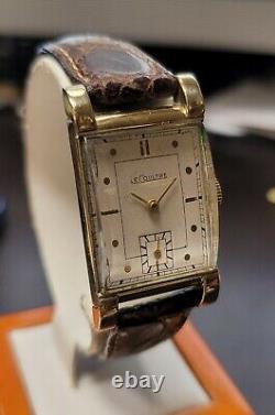 Montre-bracelet mécanique à remontage manuel en or rempli LeCoultre vintage