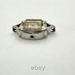 Montre-bracelet mécanique vintage LeCoultre pour dames 490/BW en or blanc rempli 10 carats