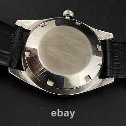 Montre-bracelet pour homme Jaeger automatique vintage avec jour et date, fabriquée en Suisse JL22