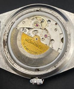 Montre-bracelet pour homme vintage Jaeger automatique Cal1906 avec jour et date, fabriquée en Suisse