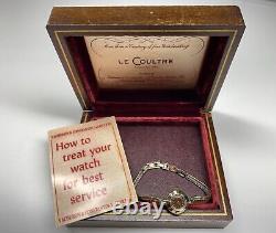 Montre-bracelet suisse vintage pour dames Lecoultre Vacheron Constantin avec boîte et papier