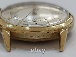 Montre-bracelet vintage Le Coultre en or rempli 10k avec réveil