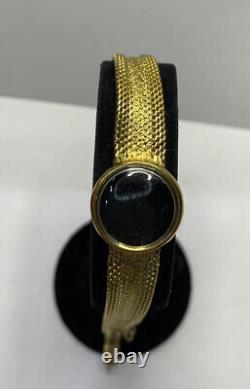 Montre bracelet vintage en or jaune 18 carats pour femme Jaeger LeCoultre antique