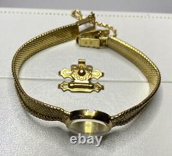 Montre bracelet vintage en or jaune 18 carats pour femme Jaeger LeCoultre antique