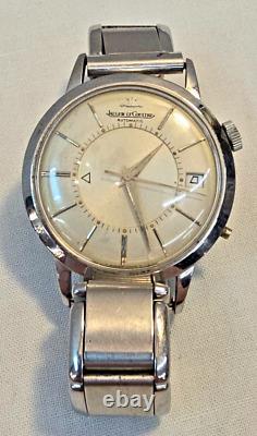 Montre en acier inoxydable VTG Jaeger LeCoultre Memovox