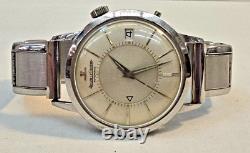 Montre en acier inoxydable VTG Jaeger LeCoultre Memovox