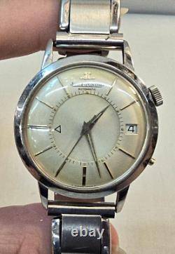 Montre en acier inoxydable VTG Jaeger LeCoultre Memovox