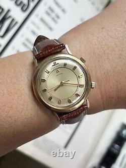 Montre mécanique à remontage manuel Vintage Jaeger LeCoultre Memovox de 34mm