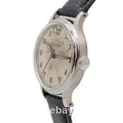 Montre militaire Vintage Jaeger Lecoultre P478 en acier inoxydable de 33 mm à remontage manuel