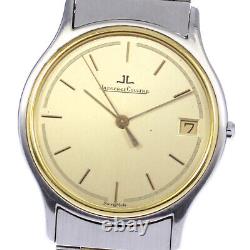 Montre pour homme Jaeger-LeCoultre 140.113.5 YG avec lunette en or et cadran à quartz