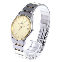 Montre pour homme Jaeger-LeCoultre 140.113.5 YG avec lunette en or et cadran à quartz