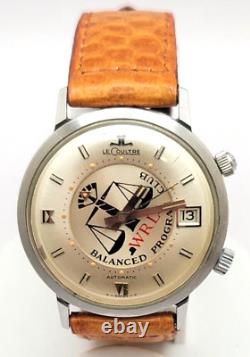 Montre pour hommes à réveil LeCoultre Memovox Vintage Rare 37mm fonctionne (quelques problèmes)