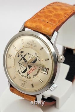 Montre pour hommes à réveil LeCoultre Memovox Vintage Rare 37mm fonctionne (quelques problèmes)