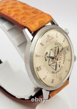 Montre pour hommes à réveil LeCoultre Memovox Vintage Rare 37mm fonctionne (quelques problèmes)