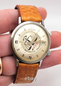 Montre pour hommes à réveil LeCoultre Memovox Vintage Rare 37mm fonctionne (quelques problèmes)